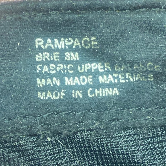 Rampage Brie black flat pullon bow booties women’s 8 m - Picture 6 of 6